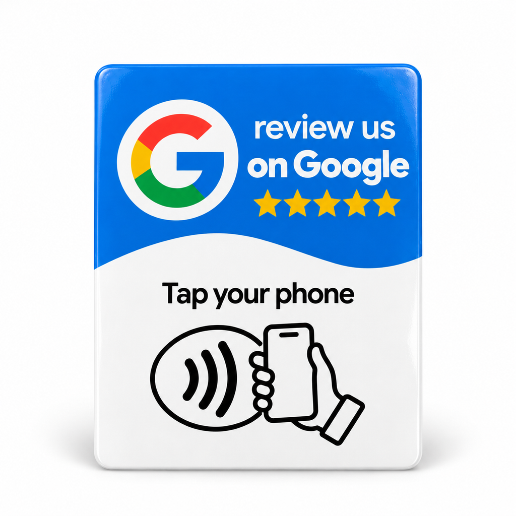 Placa NFC para reseñas de Google