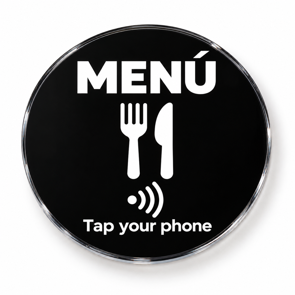 Placa NFC para menú digital
