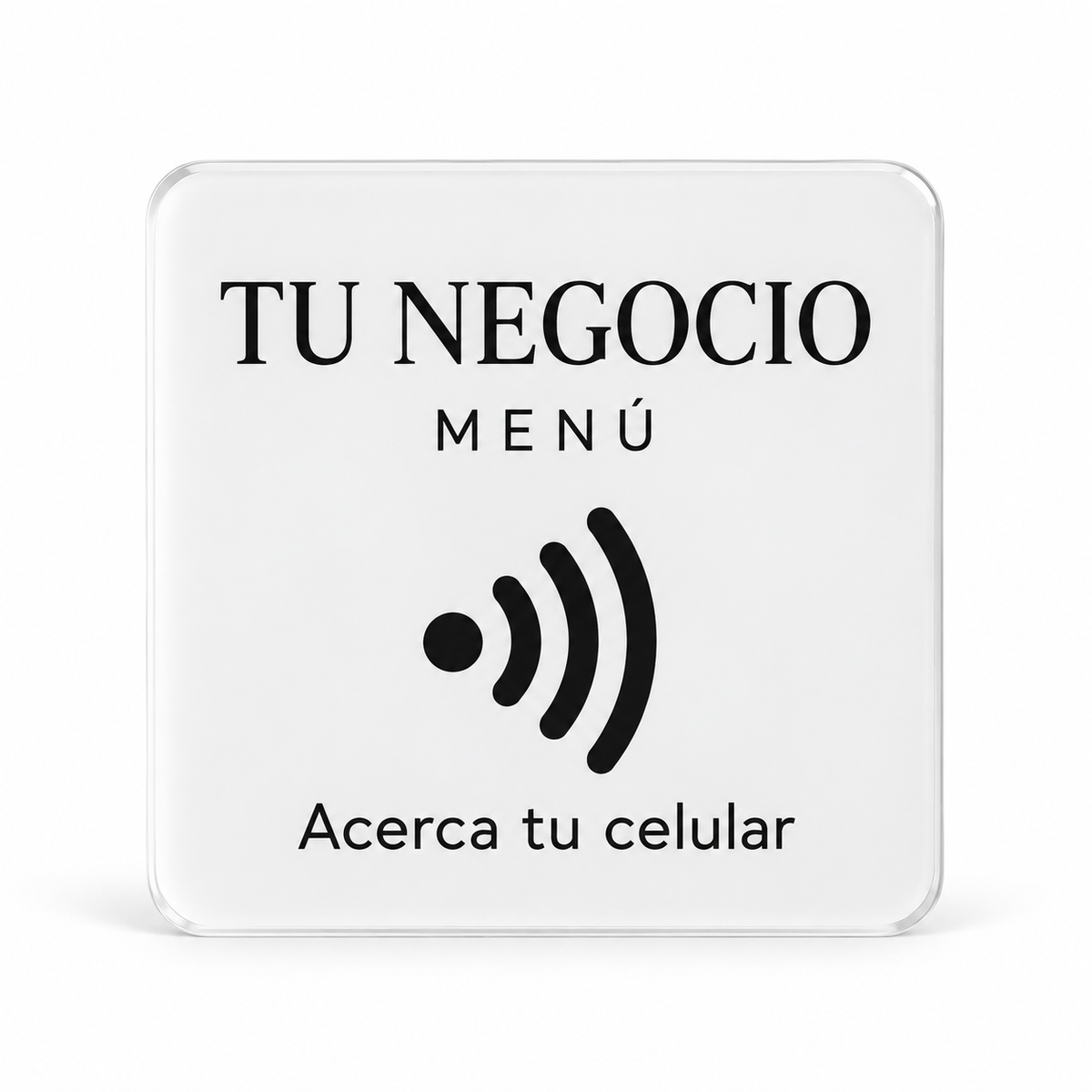 Placa NFC personalizada para tu negocio